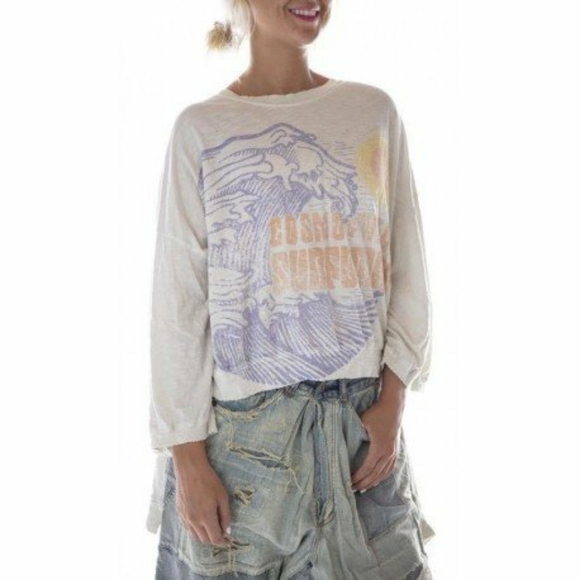 Magnolia pearl Francis hi-lo pullover cw surfboards Cosmo & willie tee - Picture 1 of 14